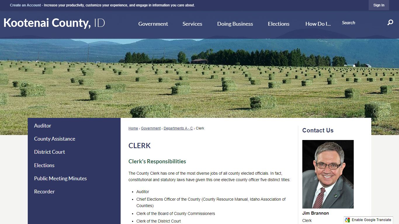 Clerk | Kootenai County, ID